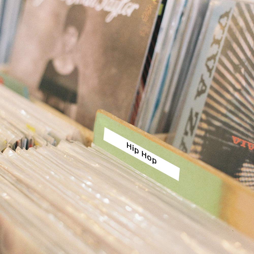 Markurlife Étiqueteuse Compatible Ruban pour DYMO LetraTag Papier 12mm x 4m DYMO 91220 Noir sur Blanc Recharge DYMO LetraTag LT-100H LT-100T PLUS LT-100T DYMO XR XM QX50 2000,Pack de 4