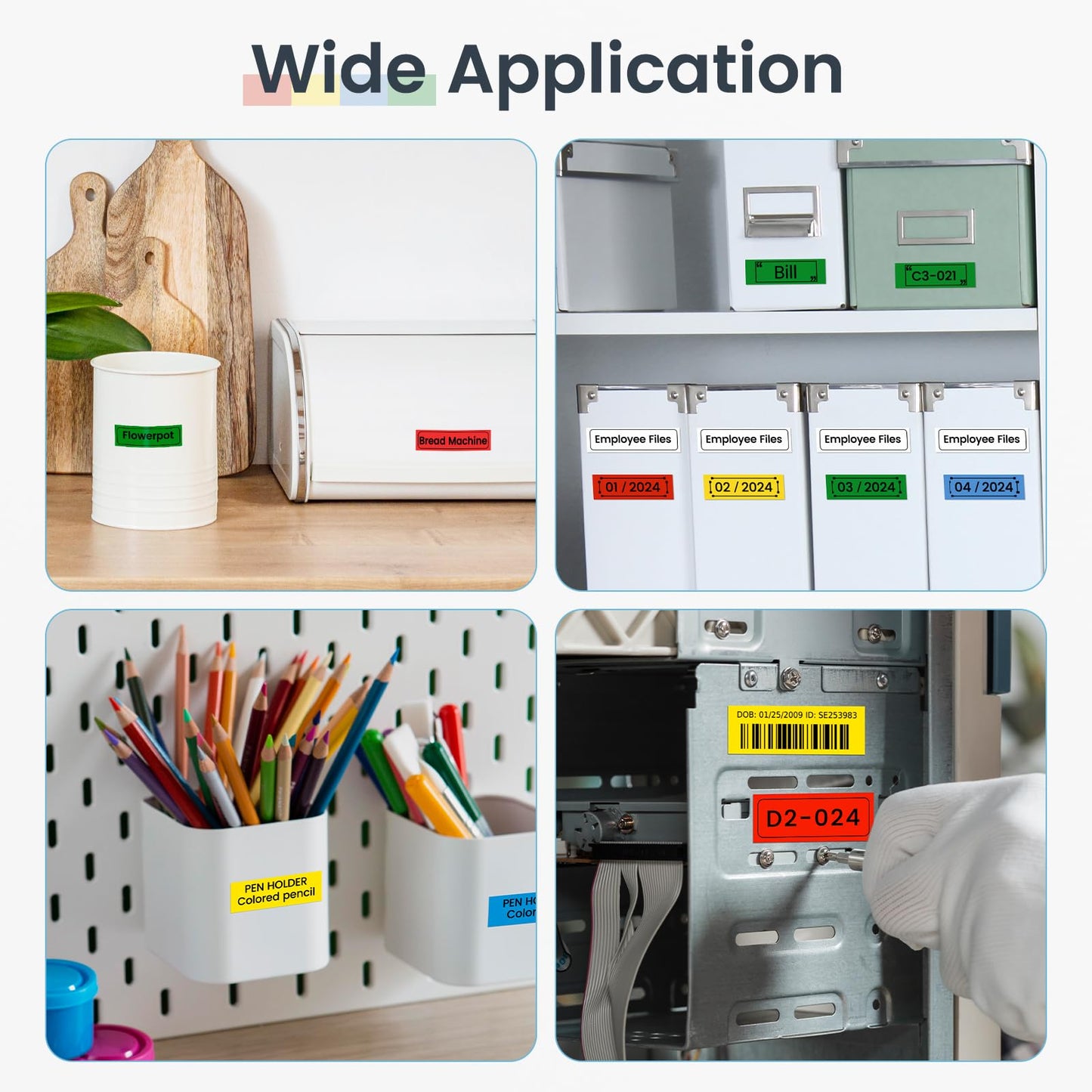 Nastro per Etichette Markurlife Compatibile In sostituzione di Brother TZe TZ Tape 18mm TZe241 TZe141 TZe441 TZe541 TZe641 TZe741 Laminato per Brother P-Touch PT-D400 PT-D450 PT-D600 PT-P700 PT-1830