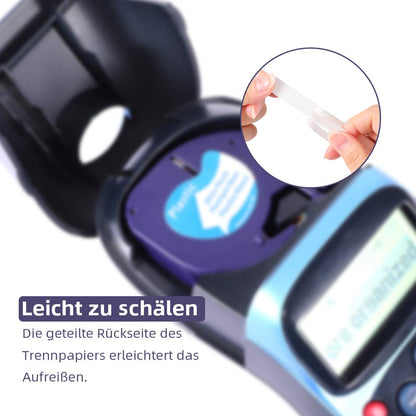 Nastro per Etichette Markurlife Compatibile In sostituzione di Nastro Dymo LetraTag Plastica 12mm x 4m 91201 S0721610 DYMO Plastic White Cartucce per LetraTag LT-100H LT-100T 2000 XR XM QX50, 10 Pz