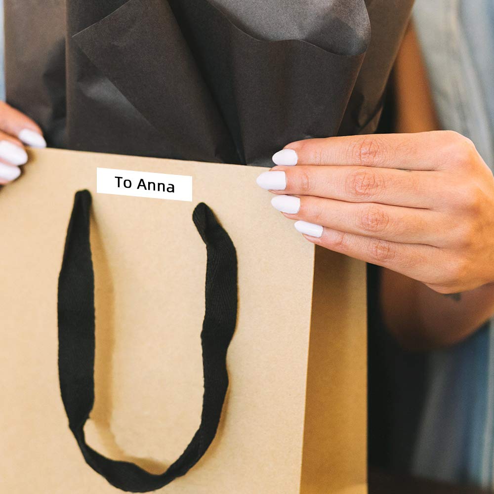 Markurlife Ruban pour Étiqueteuse Compatible pour Dymo Ruban LetraTag Papier 12mm x 4 m Dymo S0721510 / 91200 Noir sur Blanc pour Dymo LetraTag LT-100H LT-100T LT-110T QX50 XR XM 2000 Plus