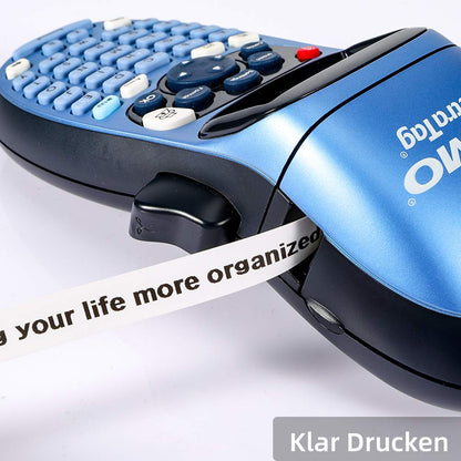 Markurlife Etiquette Compatible pour DYMO LetraTag Ruban Papier 12mm x 4m 91200 Noir sur Blanc Recharge pour Etiqueteuse DYMO LetraTag LT-100H XR LT-100T PLUS LT-110T (10x LT Ruban Paper White)