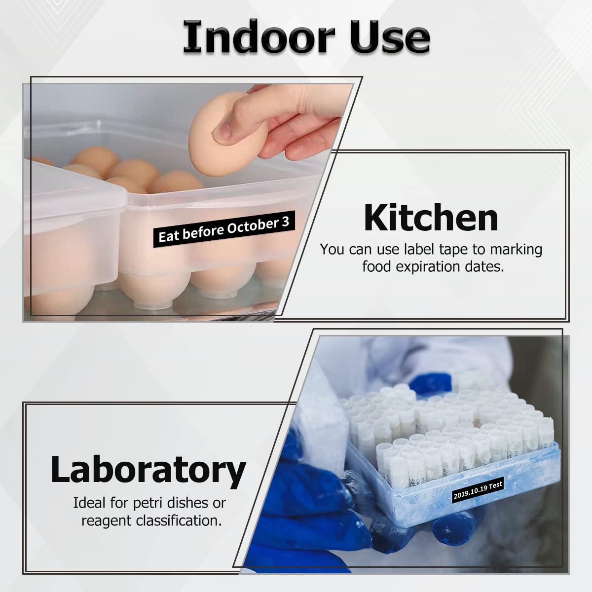 Nastro per Etichette Markurlife Compatibile con DYMO D1 12mm x 7m Bianco su Nero Cartuccia Nastri per Dymo LabelManager 160 280 220P 360 420P, LabelPoint 150 250 5Pz Compatibile DYMO 45021 S0720610