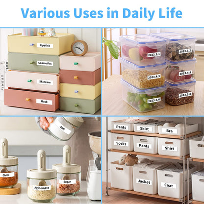 Markurlife TZe-231 Brother P-Touch bantlar TZ Tape 12 mm 0,47 TZe 231 TZ231 Ptouch yazı bandı Brother P Touch 1010 1000 D400 P900 PT-H105 H100lb H101C ile uyumlu, 4'lü paket, beyaz üzerine siyah