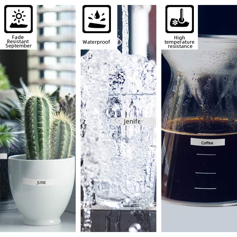 Nastro per Etichette Markurlife Compatibile In sostituzione di DYMO D1 45013 12mm S0720530 Nero su Bianco per Dymo LabelManager 160 280 220P, LabelPoint 150 250, LabelWriter 450 DUO(12 mm x 7 m,2 Pz)