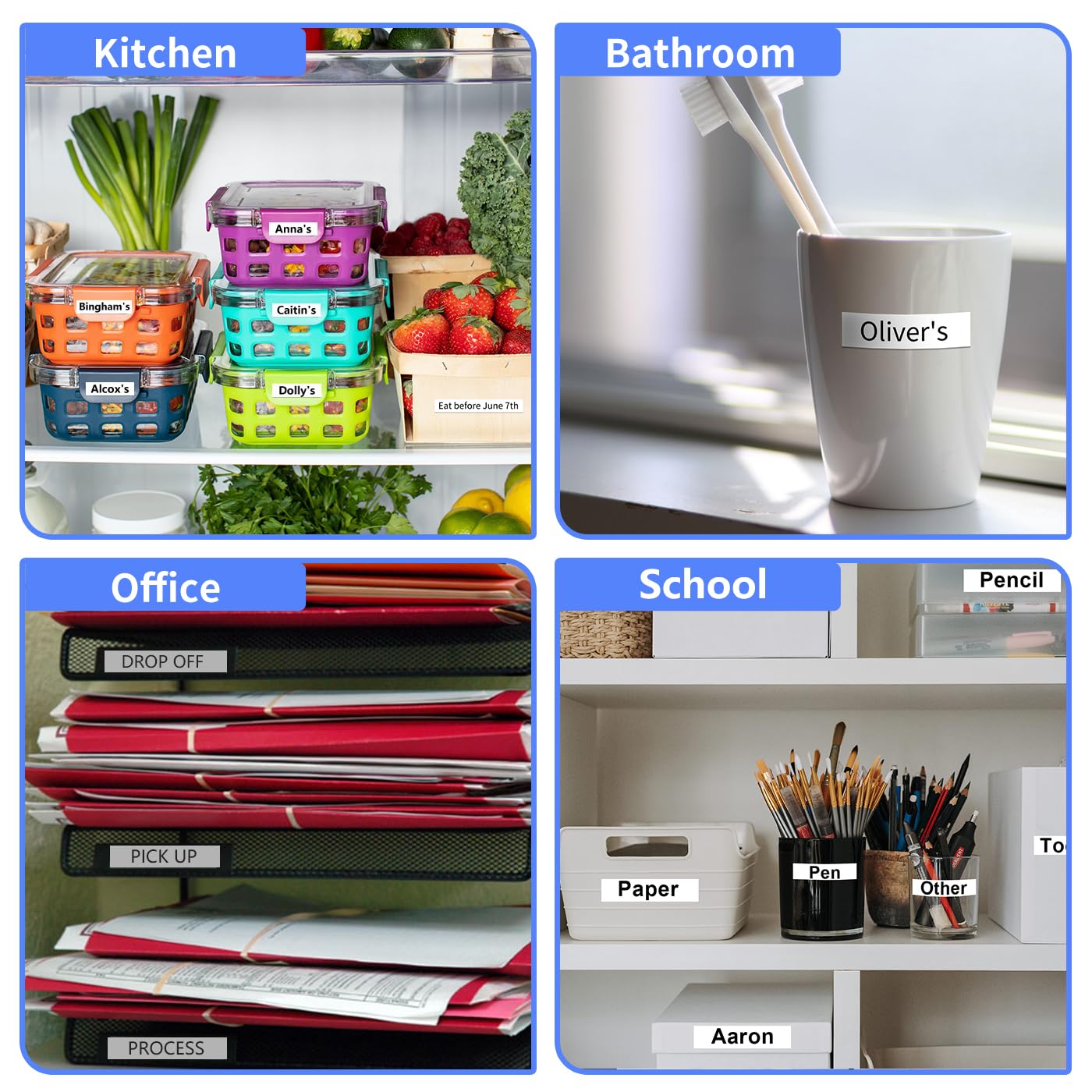 Nastro per Etichette Markurlife Compatibile In sostituzione di Dymo LetraTag Nastro 12mm x 4m Plastica Etichette S0721610 Cartucce Ricarica per Dymo LetraTag LT-100H LT-100T LT-110T 2000 XR XM QX50