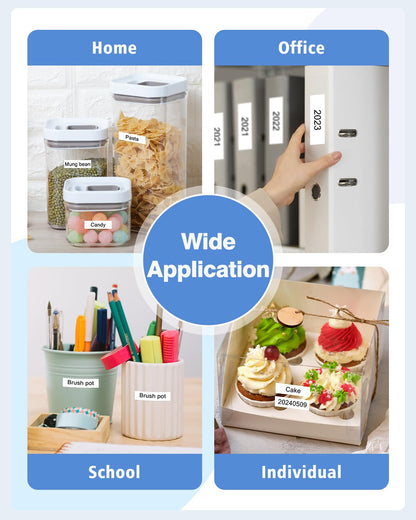 Markurlife P Touch Nastro compatibile con Brother PTouch Band 12 mm TZ Tape 12 mm 0.47 White TZe-231 TZe231 Nastro per PT-H110 H107b H105 H100lb H1010 D400 1010 1000 1280, nero su bianco