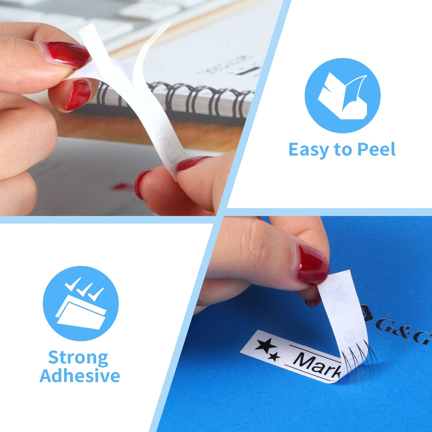 Markurlife TZe-231 Brother P-Touch bantlar TZ Tape 12 mm 0,47 TZe 231 TZ231 Ptouch yazı bandı Brother P Touch 1010 1000 D400 P900 PT-H105 H100lb H101C ile uyumlu, 4'lü paket, beyaz üzerine siyah