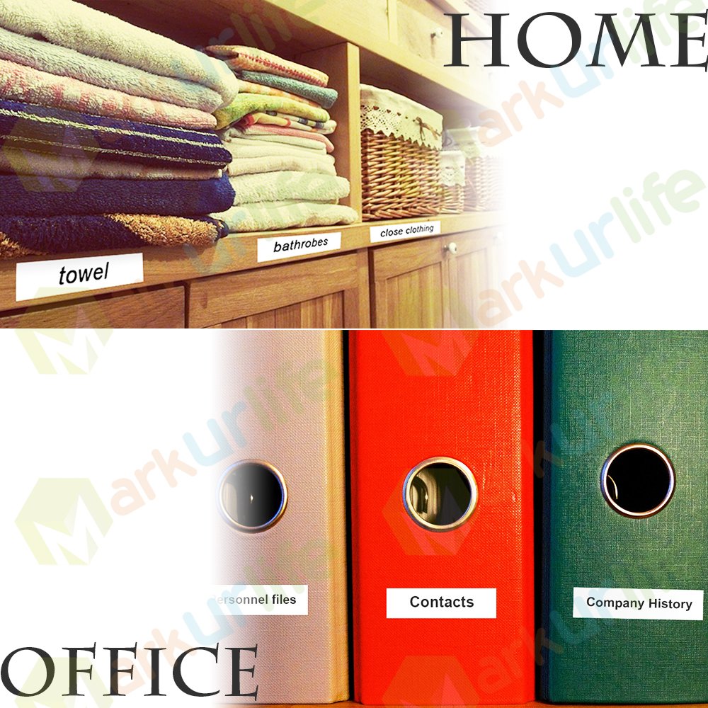 Markurlife Kompatibel mit Brother P-Touch 9 mm TZ-221 TZ-121 TZ-421 TZ-521 TZ-621 TZ-721 für Brother TZe Schriftband für P Touch Etikettendrucker PT-H100LB PT-H105 PT-E100 PT-D200 PT-D210